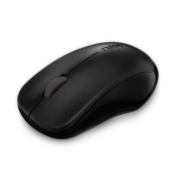 RAPOO 1620 2.4G Wireless Mouse Black, 1000 DPI, Long Battery. Retail Pack-0