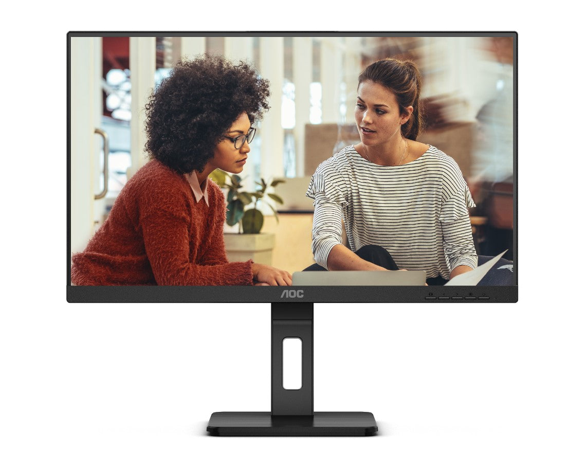 AOC 23.8' IPS 4ms, Full HD 1080, - DP, HDMI, VGA. Tilt, Low Blue Mode, Flicker Free, 2x Speakers. VESA 100, 3 side Frameless, Height Adjust Monitor-0