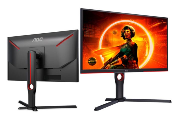 AOC 24.5' 240Hz Gaming Monitor, 1 ms GtG, Freesync Premium, 3 Sided Frameless, Ultra Fast and Smooth Gaming CS2, 300cd/m2 (LS)-0