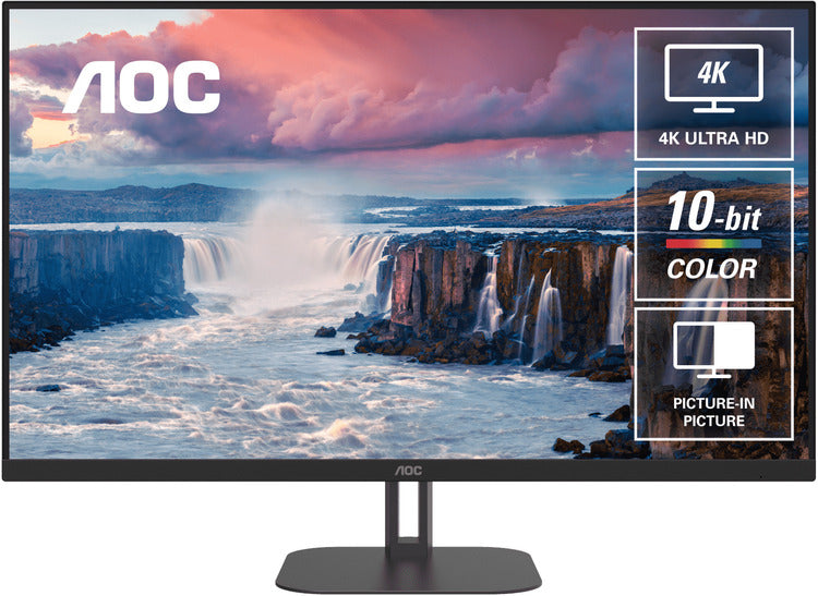 AOC U32V5N 32' 4K VA Office and Business 300 Cd/m 4ms GtG, VESA x 100.  HDMI 2.0 x 2, DP 1.4 x 2 Monitor-0