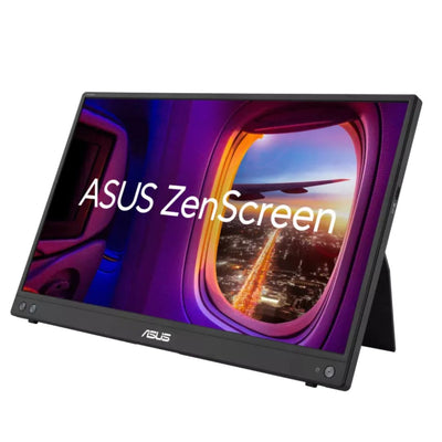 ASUS MB16AHV 15.6' ZenScreen, FHD, IPS, USB-C x 2, Mini HDMI, 15W power delivery, Kickstand, Tripod Hole, ASUS Antibacterial Tech., Protective Case-0