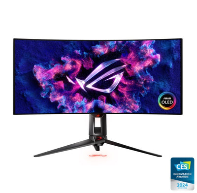 ASUS PG34WCDM 34' ROG Swift OLED Gaming Monitor, Curved OLED (3440 x 1440), 240Hz,  0.03 ms (GTG), G-SYNC, ROG Smart KVM, 90 W Type-C-0