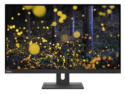 LENOVO ThinkVision E27q-20 27' 75Hz QHD IPS Monitor 2K 2560x1440 16:9 4ms Height Adjustable Tilt Swivel Pivot DP HDMI 3yr-0