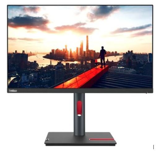 LENOVO ThinkVision P24h-30 23.8'/24' QHD USB-C Docking Monitor 2K 2560x1440 16:9 IPS Height Adjustable Tilt Swivel Pivot DP HDMI USB-C LAN USB3.2 Hub-0