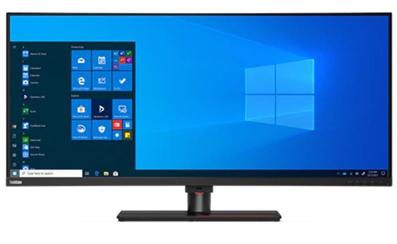 LENOVO ThinkVision P40w-20 40' WUHD Curve Monitor IPS 5K 5120x2160 21:9 Height Adjustable Tilt Swivel DP HDMI TBT4 USB-C Hub USB-B LAN Audio 4xUSB-0