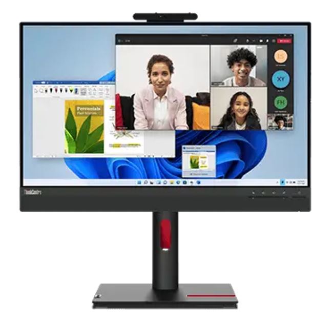 LENOVO ThinkCentre Tiny-in-One G5 23.8'/24' FHD 60Hz 1920x1080 16:9 4ms Height Adjust Tilt Swivel Pivot HDMI DP IPS USB3.2 Anti-glare Webcam Mic-0