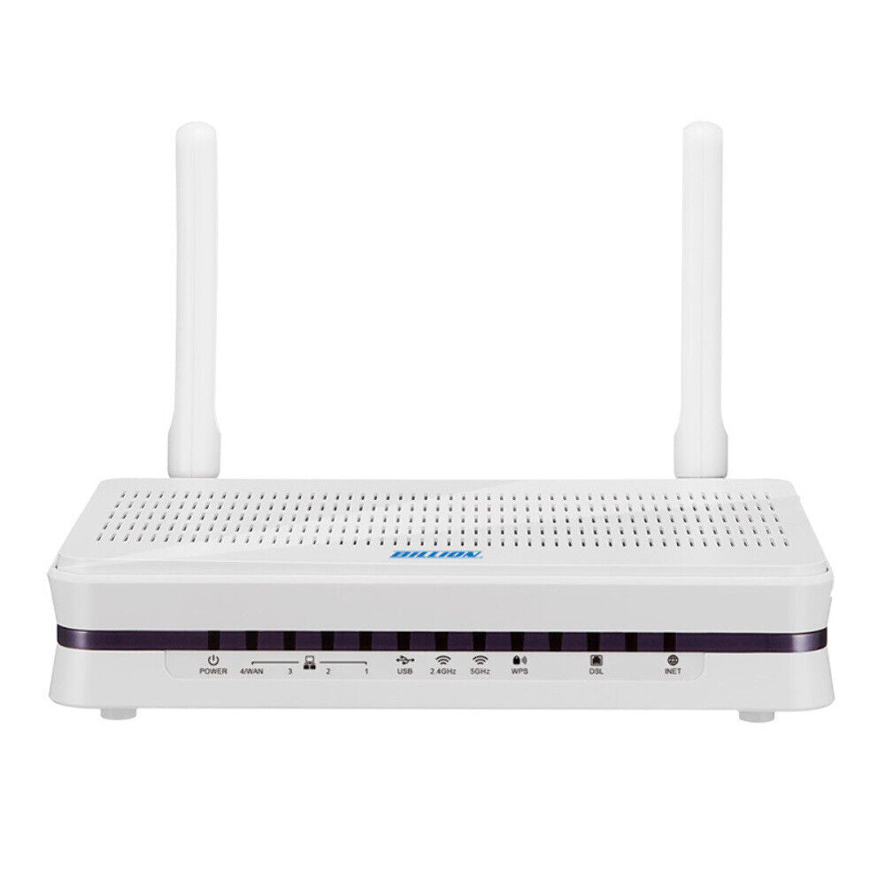 Billion BiPAC8207AX  V/ADSL2+ Wi-Fi 6 AX1500 VPN Firewall Router, Dual-band Wireless Access Point And 4-port Gigabit Ethernet LAN, White-0