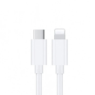 USP Lightning to USB-C Cable (1M) White - Safe & Fast, 2.4A Fast Charging, Premium Quality, Samsung Galaxy, Apple iPhone, iPad, MacBook-0