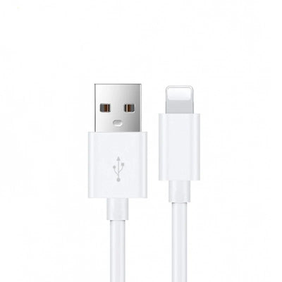 USP Lightning to USB-A Cable (2M) White - Quick Charge & Connect, 2.4A Rapid Charge, Durable & Reliable, Apple iPhone/iPad/MacBook-0