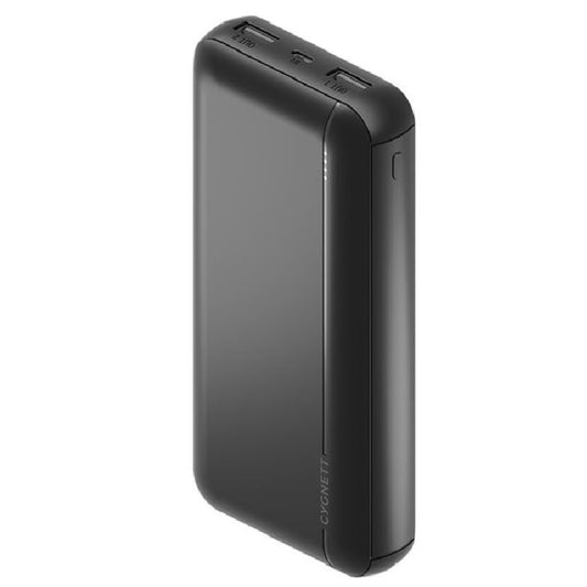 Cygnett Power and Protect 20K Power Bank - Black (CY4034PBCHE), 1x USB-C(15W), 2x USB-A (12W), Total Output 15W Max, Digital Display, Charge 3 Devices-0