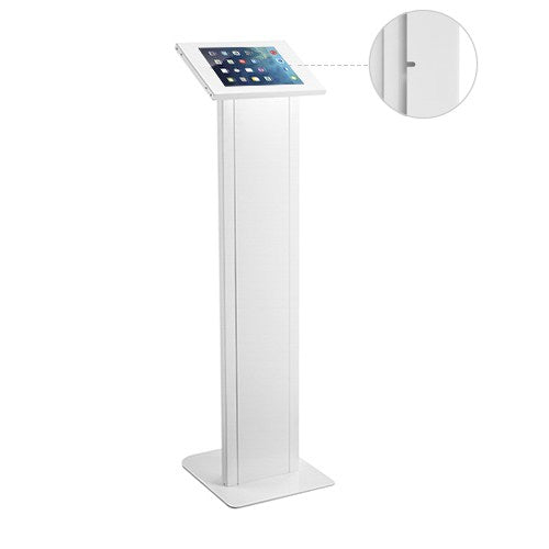 Brateck Anti-theft Freestanding Tablet Kiosk Stand  9.7'/10.2' Ipad, 10.5' Ipad Air/Ipad Pro, 10.1' Sansung Galaxy TAB A (2019)- White-0