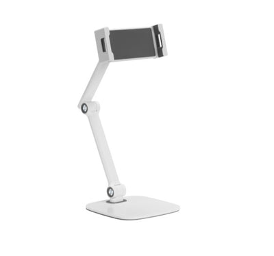 Brateck PAD39-02 SIMPLICITY UNIVERSAL PHONE/TABLET TABLETOP STAND Compatible with most 4.7'~12.9' phones, tablets, and more devices (White)-0