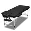 Zenses Massage Table 55cm Portable 2 Fold Aluminium Beauty Bed Black-0