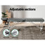 Zenses Massage Table 55cm Portable 2 Fold Aluminium Beauty Bed Grey-6