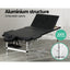 Zenses Massage Table 85cm Portable 3 Fold Aluminium Beauty Bed Black-3