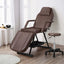 Zenses Massage Table Adjustable Salon Bed Chair 3-Fold Brown-6