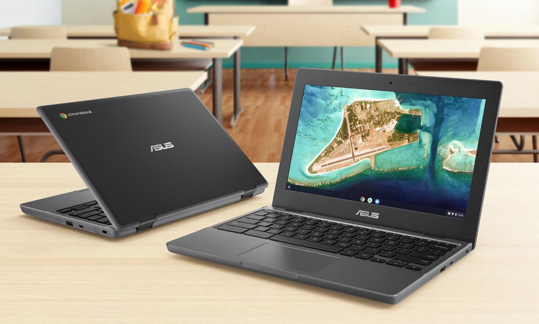 ASUS Chromebook 11.6' HD, N4500, 4, 32, Rugged, ZTE, Dark grey, 2xUSB-A, 2xUSB-C, ChromeOS, 1 Year Warranty. School, Uni, Office-0