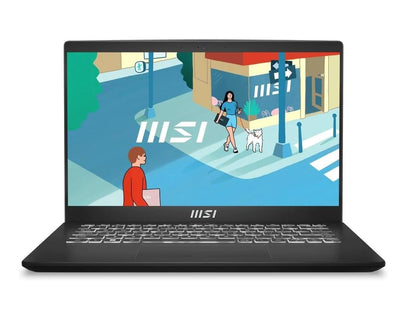 (Commercial) MSI Modern Series Notebook 14' FHD Intel Raptor Lake i3-1315U Onboard DDR4 8GB 256GB SSD Windows11 Pro Intel Iris Xe Graphics-0