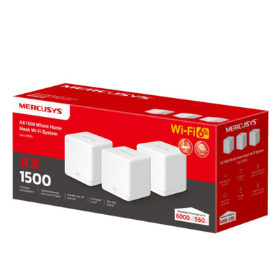 Mercusys Halo H60X(3-pack) AX1500 Whole Home Mesh Wi-Fi 6 System (WIFI6)-0