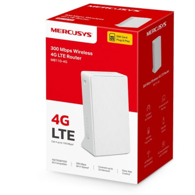 Mercusys MB110-4G 300 Mbps Wireless N 4G LTE Router,4G/3G Compatible,  WAN/LAN-0