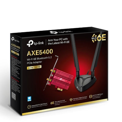 TP-Link Archer TXE75E AXE5400 Wi-Fi 6E Bluetooth 5.2 PCIe Adapter.2402 Mbps @ 6GH,2402 Mbps @ 5 GHz.574 Mbps @2.4 GHz-0