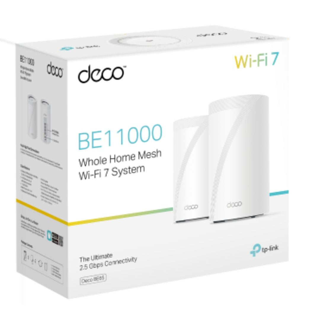 TP-Link Deco Deco BE65(2-pack) BE11000 Whole Home Mesh Wi-Fi 7 System  (WIFI7)-0