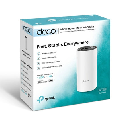 TP-Link Deco M4 (1-pack) AC1200 Whole Home Mesh Wi-Fi System.  Additional Unit For Existing Deco M4 Mesh-0