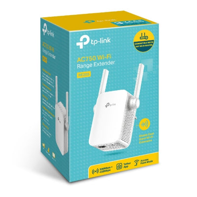 TP-Link RE205 AC750 Wi-Fi Range Extender, Dual Band: 2.4GHz @ 300Mbps, 5GHz @ 433Mbps.-0