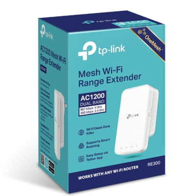 TP-Link RE300 AC1200 Mesh Wi-Fi Range Extender (OneMesh Capable) 2.4GHz@300Mbps, 5GHz@867Mbps (OneMesh)-0