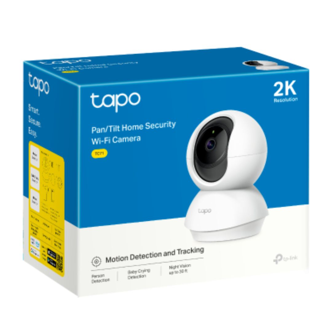 TP-Link TC71 Pan/Tilt Home Security Wi-Fi Camera, 1080P Full HD,Two-Way Audio,Sound & Light Alarm,Motion Detect-0