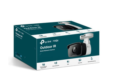 TP-Link VIGI 4MP C340I(2.8mm) Outdoor IR Bullet Network Camera, 2.8mm Lens, Smart Detection, 3YW-0