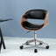 Artiss Wooden Office Chair Leather Seat Black-7