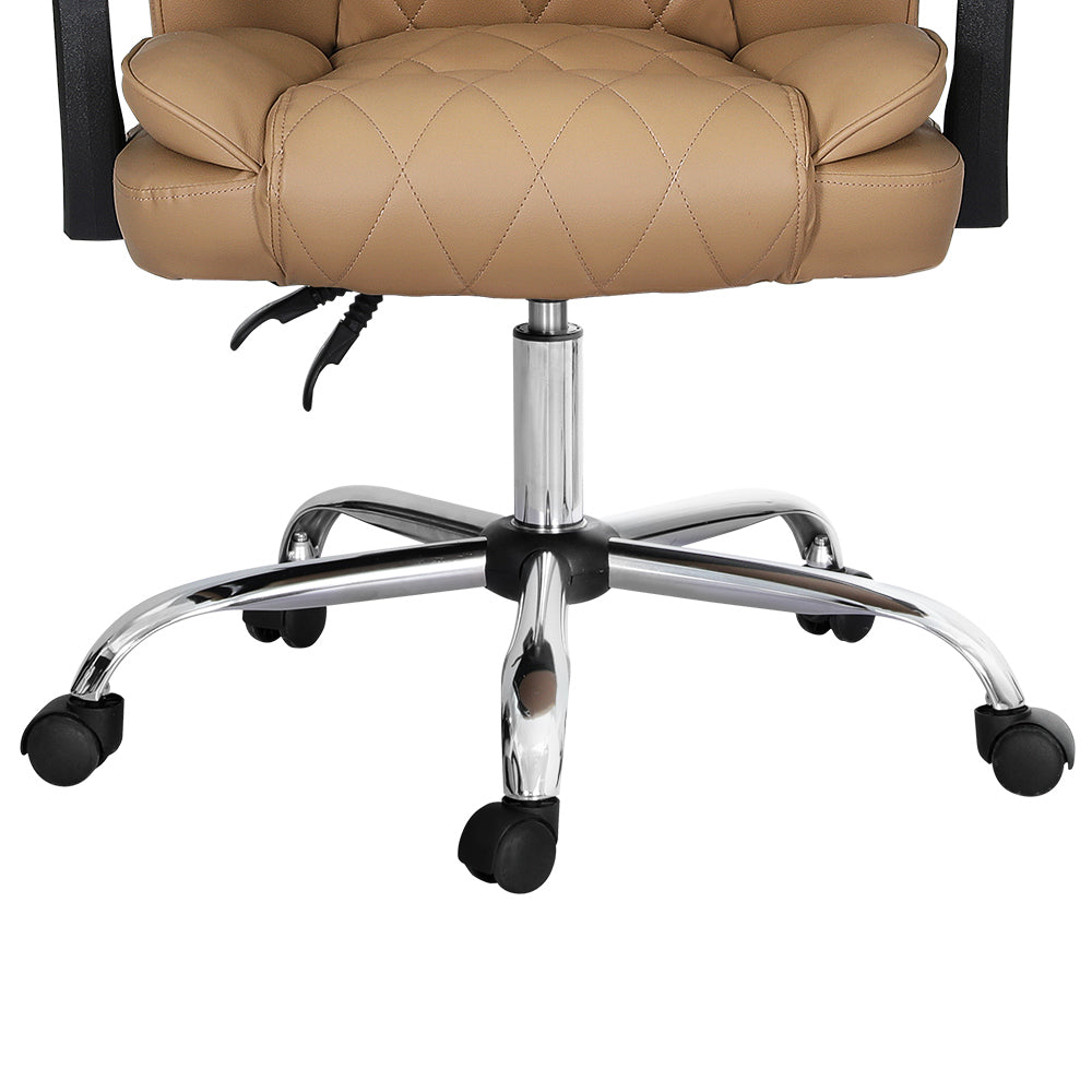 Artiss Executive Office Chair Leather Recliner Espresso-2