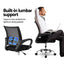 Artiss Mesh Office Chair Mid Back Black-4