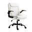 Artiss Executive Office Chair Mid Back White-0