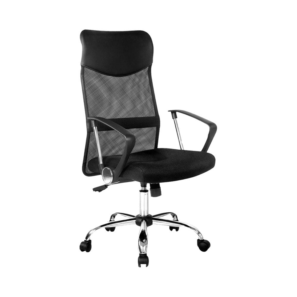 Artiss Mesh Office Chair High Back Black-0