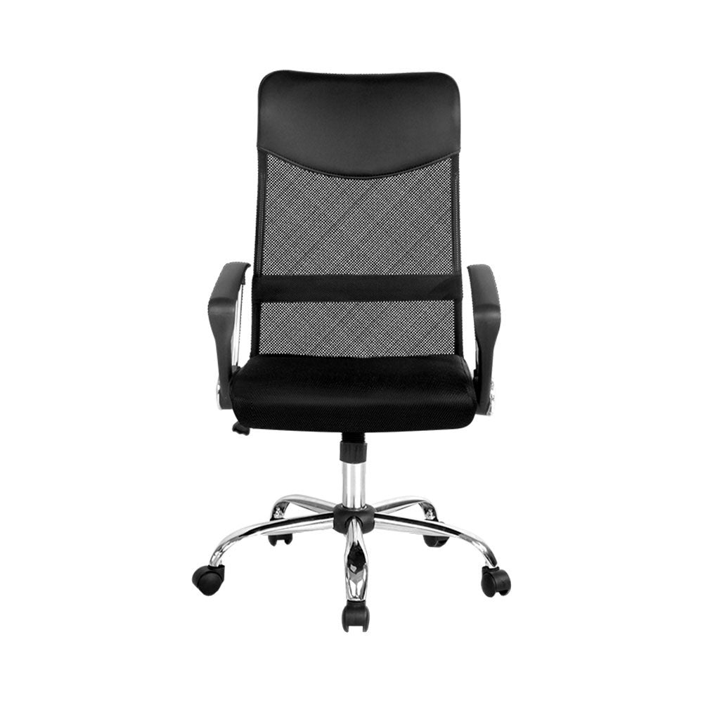 Artiss Mesh Office Chair High Back Black-2