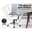 Artiss Executive Office Chair Leather Tilt White-5