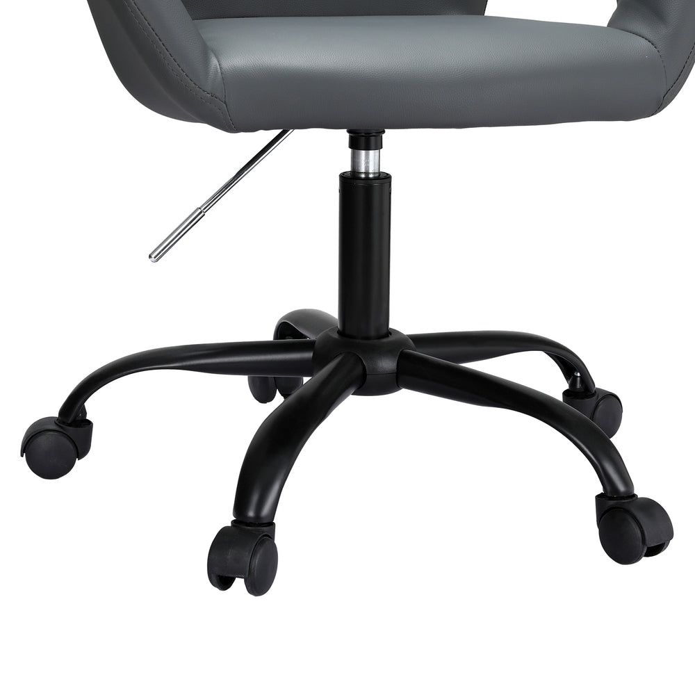 Artiss Office Chair Mid Back Grey-3