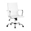 Artiss Office Chair Conference Chairs PU Leather Mid Back White-0