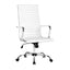 Artiss Office Chair Conference Chairs PU Leather High Back White-0