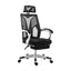 Artiss Mesh Office Chair Recliner Black White-0