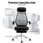 Artiss Mesh Office Chair Recliner Black White-3