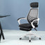 Artiss Mesh Office Chair Recliner Black White-6