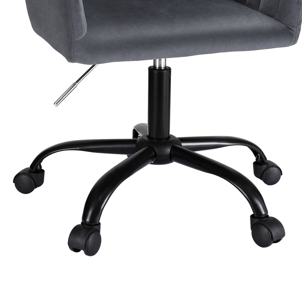 Artiss Office Chair Velvet Seat Dark Grey-3