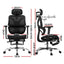 Artiss Ergonomic Office Chair Footrest Black-1