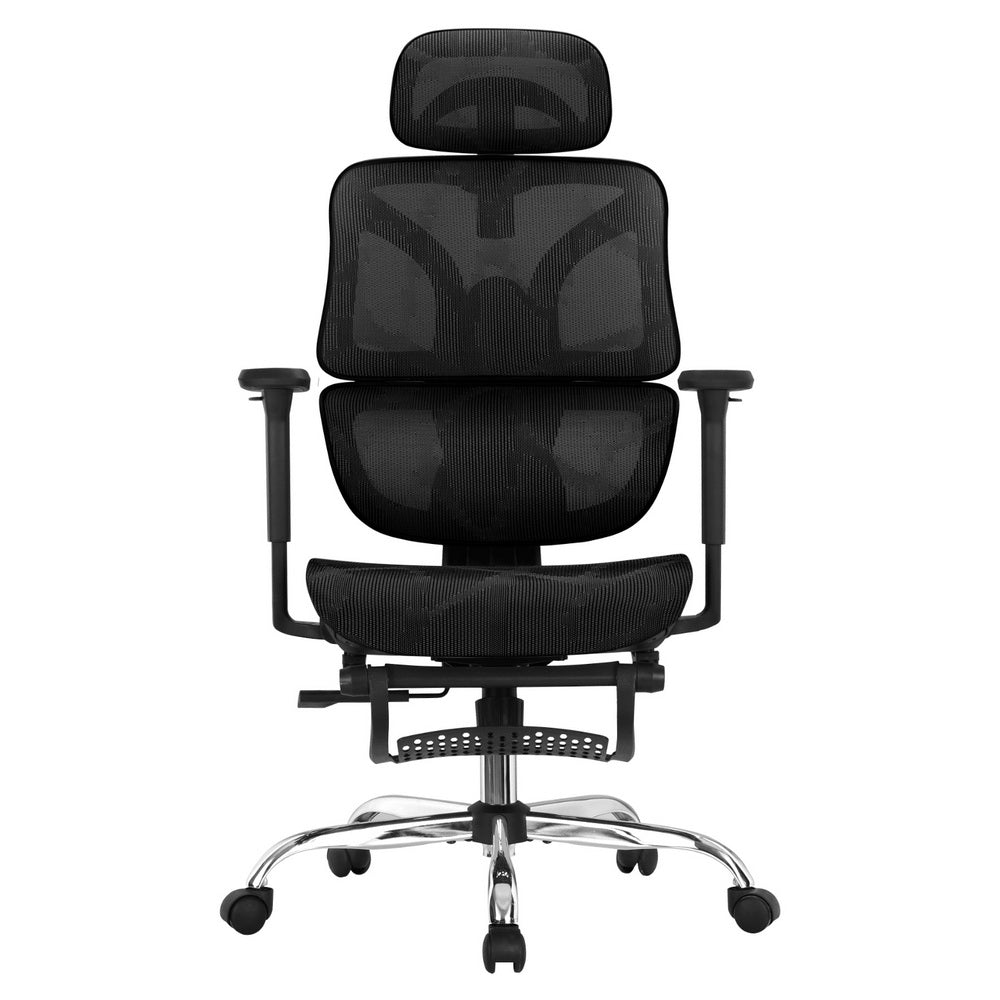 Artiss Ergonomic Office Chair Footrest Black-2