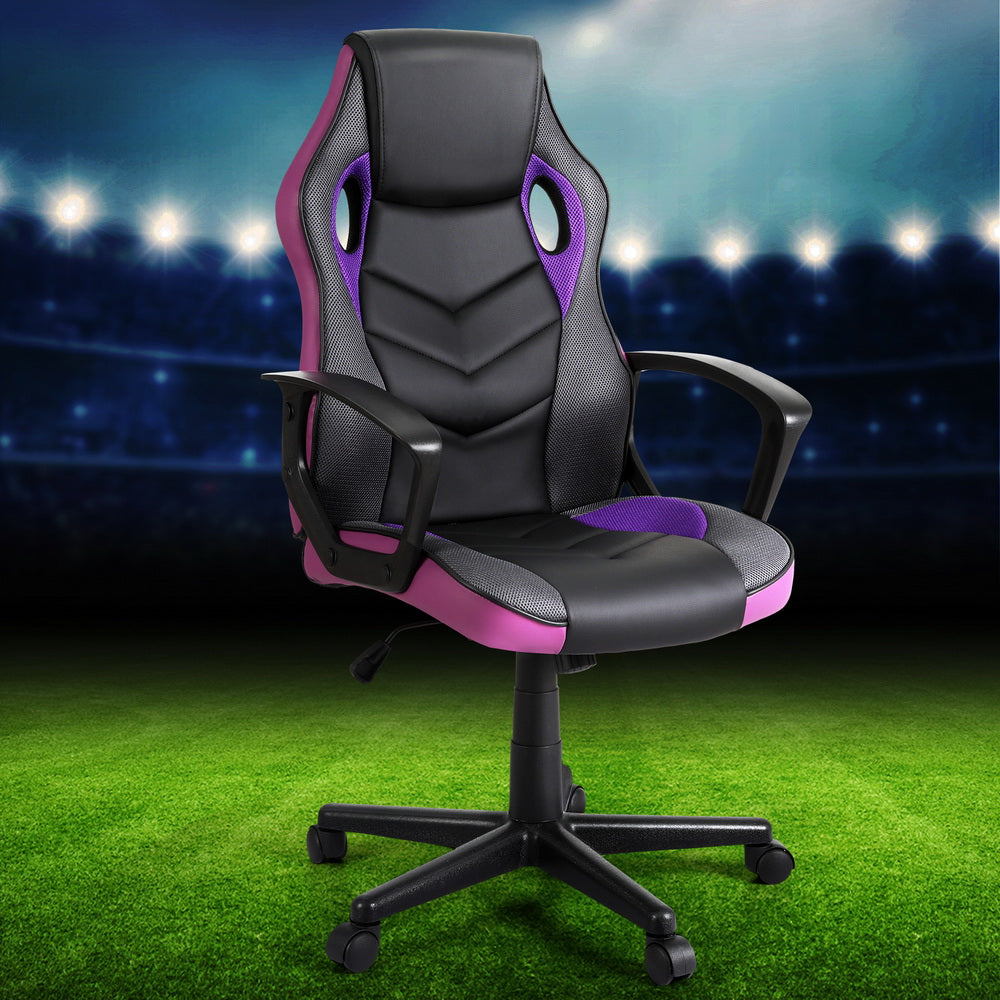 Artiss Gaming Office Chair Computer Chairs Purple-6