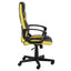 Artiss Gaming Office Chair Computer Executive Racing Chairs High Back Yellow-3