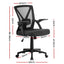 Artiss Mesh Office Chair Mid Back Black-1